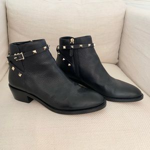 Valentino Garavani Rockstud Ankle Boots, Size 39, Never Worn